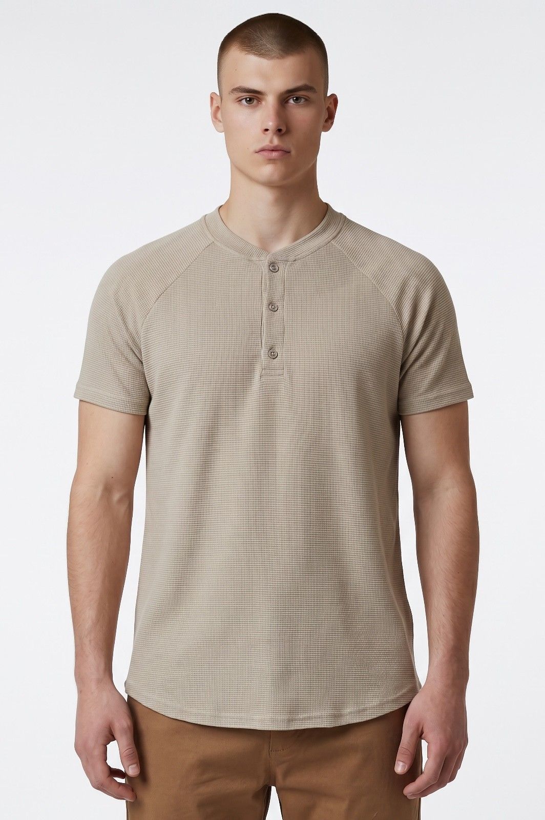 ΜΠΛΟΥΖΑ WAFFLE HENLEY