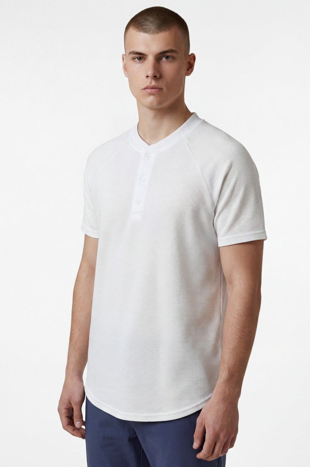 ΜΠΛΟΥΖΑ WAFFLE HENLEY