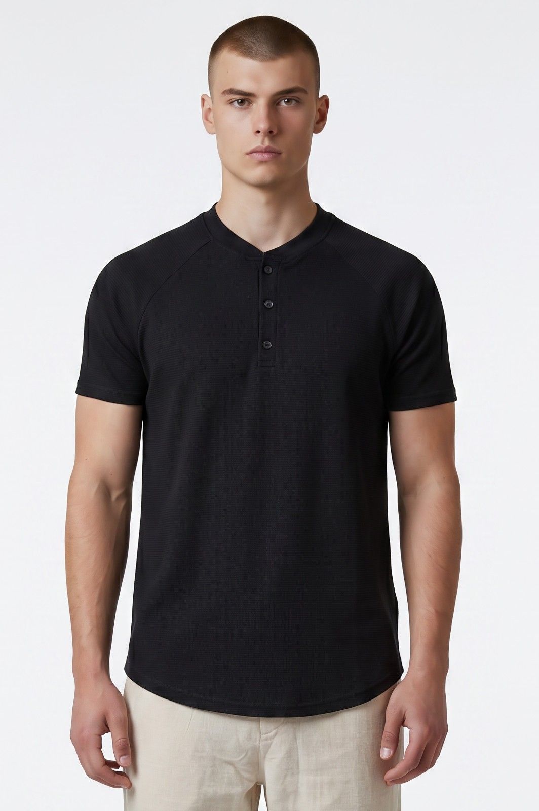 ΜΠΛΟΥΖΑ WAFFLE HENLEY